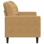 Sofá de 2 plazas terciopelo marrón 120 cm by , Sofas - Ref: Foro24-4007621, Price: 231,92 €, Discount: %