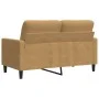 Sofá de 2 plazas terciopelo marrón 120 cm by , Sofas - Ref: Foro24-4007621, Price: 231,92 €, Discount: %