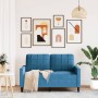 Sofá de 2 plazas terciopelo azul 120 cm de , Sofás - Ref: Foro24-4007623, Precio: 234,27 €, Descuento: %