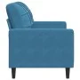 Sofá de 2 plazas terciopelo azul 120 cm by , Sofas - Ref: Foro24-4007623, Price: 229,80 €, Discount: %