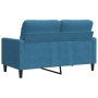 Sofá de 2 plazas terciopelo azul 120 cm de , Sofás - Ref: Foro24-4007623, Precio: 234,27 €, Descuento: %