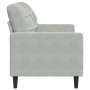 Sofá de 2 plazas de terciopelo gris claro 120 cm de , Sofás - Ref: Foro24-4007614, Precio: 183,16 €, Descuento: %