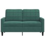 Sofá de 2 plazas de terciopelo verde oscuro 120 cm de , Sofás - Ref: Foro24-4007616, Precio: 239,00 €, Descuento: %