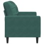 Sofá de 2 plazas de terciopelo verde oscuro 120 cm de , Sofás - Ref: Foro24-4007616, Precio: 239,00 €, Descuento: %