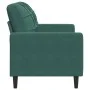 Zweiplätziges Samtsofa in dunkelgrün, 120 cm. von , Sofas - Ref: Foro24-4007616, Preis: 234,23 €, Rabatt: %