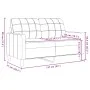 Zweiplätziges Samtsofa in dunkelgrün, 120 cm. von , Sofas - Ref: Foro24-4007616, Preis: 234,23 €, Rabatt: %
