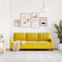 Sofá de 3 plazas terciopelo amarillo 180 cm de , Sofás - Ref: Foro24-4007640, Precio: 309,92 €, Descuento: %