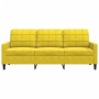 Sofá de 3 plazas terciopelo amarillo 180 cm de , Sofás - Ref: Foro24-4007640, Precio: 309,92 €, Descuento: %