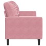 Sofá de 3 plazas terciopelo rosa 180 cm de , Sofás - Ref: Foro24-4007637, Precio: 326,58 €, Descuento: %