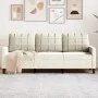 Sofá de 3 plazas terciopelo color crema 180 cm de , Sofás - Ref: Foro24-4007642, Precio: 306,98 €, Descuento: %