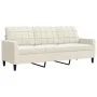Sofá de 3 plazas terciopelo color crema 180 cm de , Sofás - Ref: Foro24-4007642, Precio: 306,98 €, Descuento: %