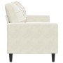 Sofá de 3 plazas terciopelo color crema 180 cm de , Sofás - Ref: Foro24-4007642, Precio: 316,51 €, Descuento: %