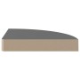 Estante flotante de pared 2 uds MDF gris brillo 25x25x3,8 cm de vidaXL, Estantes y estanterías - Ref: Foro24-323893, Precio: ...