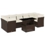 Set sofás de jardín 8 piezas y cojines ratán sintético marrón de , Conjuntos de jardín - Ref: Foro24-3266403, Precio: 592,34 ...