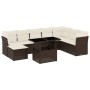 Set de sofás de jardín 9 pzas y cojines ratán sintético marrón de , Conjuntos de jardín - Ref: Foro24-3266793, Precio: 600,38...