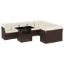Set de sofás de jardín 10 pzas y cojines ratán sintético marrón de , Conjuntos de jardín - Ref: Foro24-3266843, Precio: 666,2...