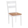 Sillas de comedor 4 unidades madera maciza de caucho blanco en Sillas de comedor | Comprar online en Foru.es