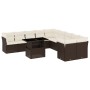 Set de sofás de jardín 11 pzas cojines ratán sintético marrón de , Conjuntos de jardín - Ref: Foro24-3266883, Precio: 763,33 ...