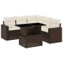Set sofás de jardín 6 piezas y cojines ratán sintético marrón de , Conjuntos de jardín - Ref: Foro24-3267273, Precio: 435,75 ...