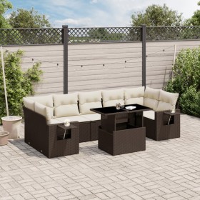 Set sofás de jardín 8 piezas y cojines ratán sintético marrón de , Conjuntos de jardín - Ref: Foro24-3267783, Precio: 601,87 ...