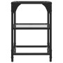 Mesa de centro de acero y tapa vidrio transparente 30x30x45 cm de , Mesas de centro - Ref: Foro24-845998, Precio: 30,47 €, De...