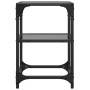 Mesas de centro 2 uds acero y tapa de vidrio negro 30x30x45 cm de , Mesas de centro - Ref: Foro24-846001, Precio: 48,52 €, De...