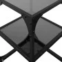 Mesas de centro 2 uds acero y tapa de vidrio negro 30x30x45 cm de , Mesas de centro - Ref: Foro24-846001, Precio: 47,92 €, De...