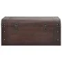 Cofre con pestillos contrachapada marrón 90x50x39,5 cm de , Baúles de almacenamiento - Ref: Foro24-4010549, Precio: 125,11 €,...