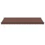 Toldo retráctil manual con luces LED marrón 600x350 cm de , Toldos - Ref: Foro24-3215416, Precio: 581,49 €, Descuento: %