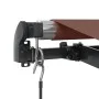 Toldo retráctil manual con luces LED marrón 600x350 cm de , Toldos - Ref: Foro24-3215416, Precio: 581,49 €, Descuento: %