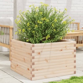 Jardinera de madera maciza de pino 70x70x46 cm de , Maceteros y jardineras - Ref: Foro24-3282414, Precio: 141,45 €, Descuento: %