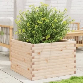 Jardinera de madera maciza de pino 70x70x46 cm de , Maceteros y jardineras - Ref: Foro24-3282414, Precio: 139,07 €, Descuento: %