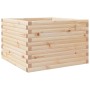 Jardinera de madera maciza de pino 70x70x46 cm de , Maceteros y jardineras - Ref: Foro24-3282414, Precio: 141,45 €, Descuento: %
