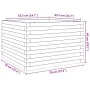 Jardinera de madera maciza de pino 70x70x46 cm de , Maceteros y jardineras - Ref: Foro24-3282414, Precio: 139,07 €, Descuento: %