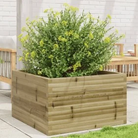 Jardinera de madera de pino impregnada 80x80x46 cm de , Maceteros y jardineras - Ref: Foro24-3282423, Precio: 163,73 €, Descu...