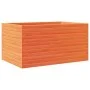 Jardinera de madera maciza pino marrón cera 90x60x46 cm de , Maceteros y jardineras - Ref: Foro24-3282456, Precio: 175,29 €, ...