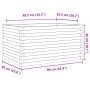 Jardinera de madera maciza pino marrón cera 90x60x46 cm de , Maceteros y jardineras - Ref: Foro24-3282456, Precio: 177,52 €, ...