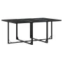 Set de comedor de jardín 11 pzas ratán sintético negro de , Conjuntos de jardín - Ref: Foro24-3295044, Precio: 493,38 €, Desc...