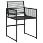 Set de comedor de jardín 11 pzas ratán sintético negro de , Conjuntos de jardín - Ref: Foro24-3295044, Precio: 493,38 €, Desc...