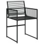Set de comedor de jardín 11 pzas ratán sintético negro de , Conjuntos de jardín - Ref: Foro24-3295044, Precio: 500,44 €, Desc...