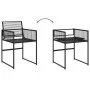 Set de comedor de jardín 11 pzas ratán sintético negro de , Conjuntos de jardín - Ref: Foro24-3295044, Precio: 493,38 €, Desc...