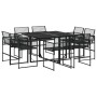 Juego de comedor de jardín 9 piezas ratán sintético negro de , Conjuntos de jardín - Ref: Foro24-3295038, Precio: 453,83 €, D...