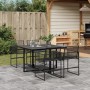 Juego de comedor de jardín 5 piezas ratán sintético negro de , Conjuntos de jardín - Ref: Foro24-3295033, Precio: 283,85 €, D...