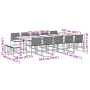Set comedor de jardín con cojines 15 pzas ratán sintético negro de , Conjuntos de jardín - Ref: Foro24-3295071, Precio: 802,4...
