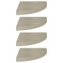 Estantes flotantes de esquina 4 uds MDF roble 35x35x3,8 cm de vidaXL, Estantes y estanterías - Ref: Foro24-323927, Precio: 68...
