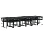 Set comedor de jardín con cojines 13 pzas ratán sintético negro de , Conjuntos de jardín - Ref: Foro24-3295012, Precio: 891,6...
