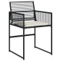 Set de comedor jardín 11 pzas con cojines ratán sintético negro de , Conjuntos de jardín - Ref: Foro24-3295019, Precio: 518,1...