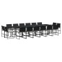 Set de muebles jardín 17 pzas con cojines ratán sintético negro de , Conjuntos de jardín - Ref: Foro24-3295067, Precio: 997,0...