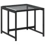 Taburetes de jardín 4 unidades ratán sintético negro de , Otomanas de exterior - Ref: Foro24-4008579, Precio: 80,88 €, Descue...