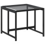 Taburetes de jardín 4 unidades ratán sintético negro de , Otomanas de exterior - Ref: Foro24-4008579, Precio: 82,32 €, Descue...